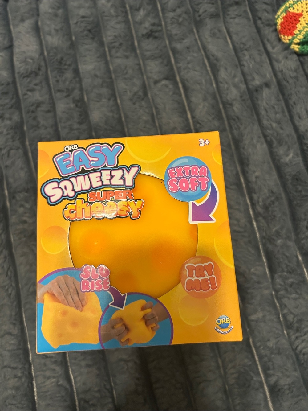 Easy Squeezy Super Cheesy Kids Stress Toy - Yellow